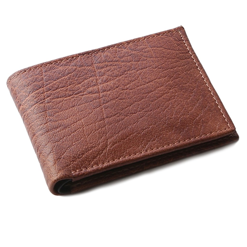OHM LeatherNew York Bill Fold Wallet in Cognac