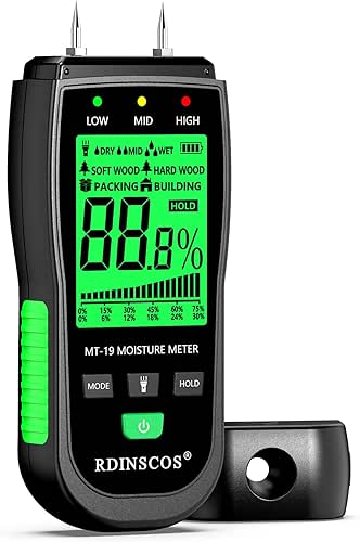 Wood Moisture Meter for Wood, Like Hardwood and Softwood Replaceable