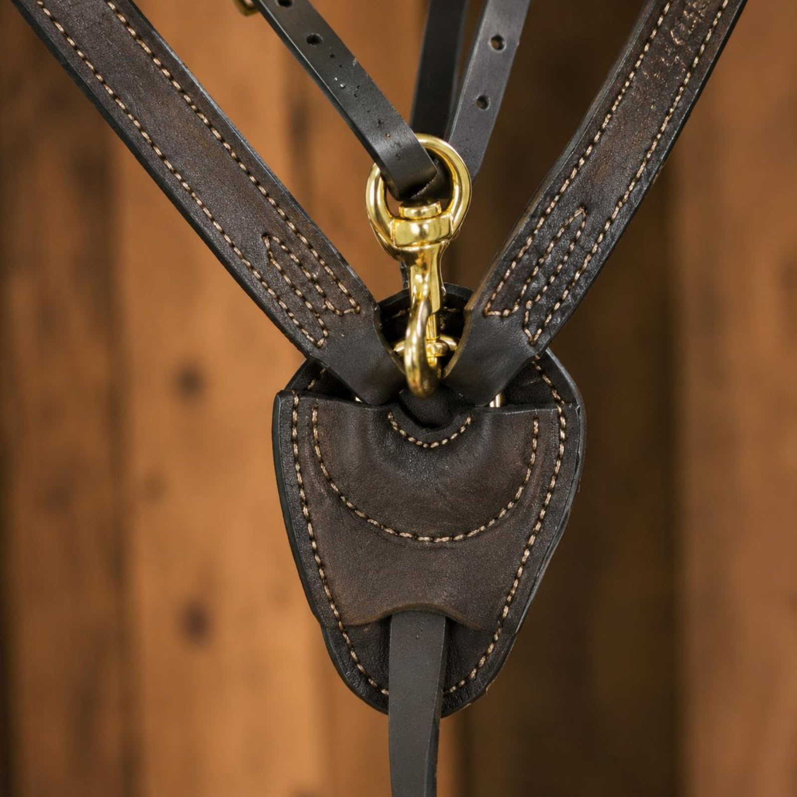 Pettorale in Pelle Accessorio da Addestramento Pettorale Equestre Regolabile Confortevole Imbracatura Frontale Equestre per Cavalieri, Nero, Nero