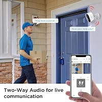 G-Homa Kültéri WiFi Biztonsági Kamera Napelemes Töltéssel - Vezeték Nélküli, 1440p Felbontás, Mozgásérzékelő, Kétirányú Hang, IP65 Vízálló,  3