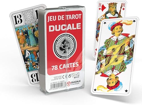 Ducale, Le jeu Français Tarot Game 78 Cards – Edades 6 años en adelante Caja de plástico multicolor