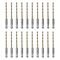 Vista 19 de SALI Juego de 10 brocas de cobalto, 10 brocas de acero de alta velocidad de 7/32 pulgadas, para madera dura, aluminio, metal, cobre, acero aleado