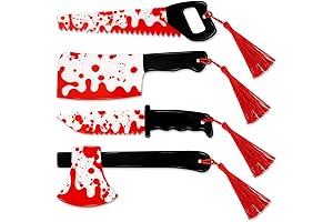 Tuitessine Blood Splatter Knife Halloween Bookmarks
