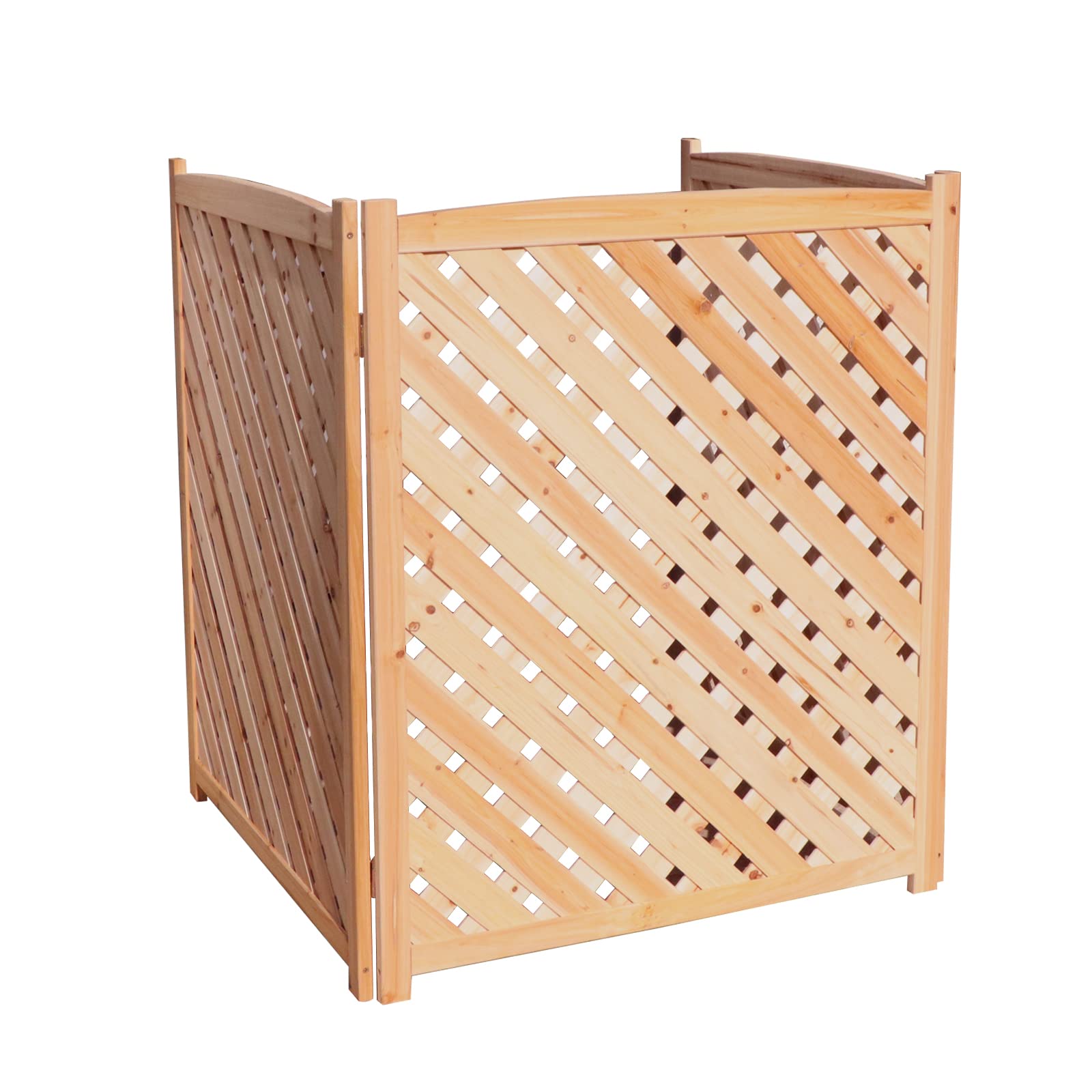 Xeeol Privacy Screen, 3 Panels Wood Fencing for Yard, Patio Lattice Panels for Outside, No Dig