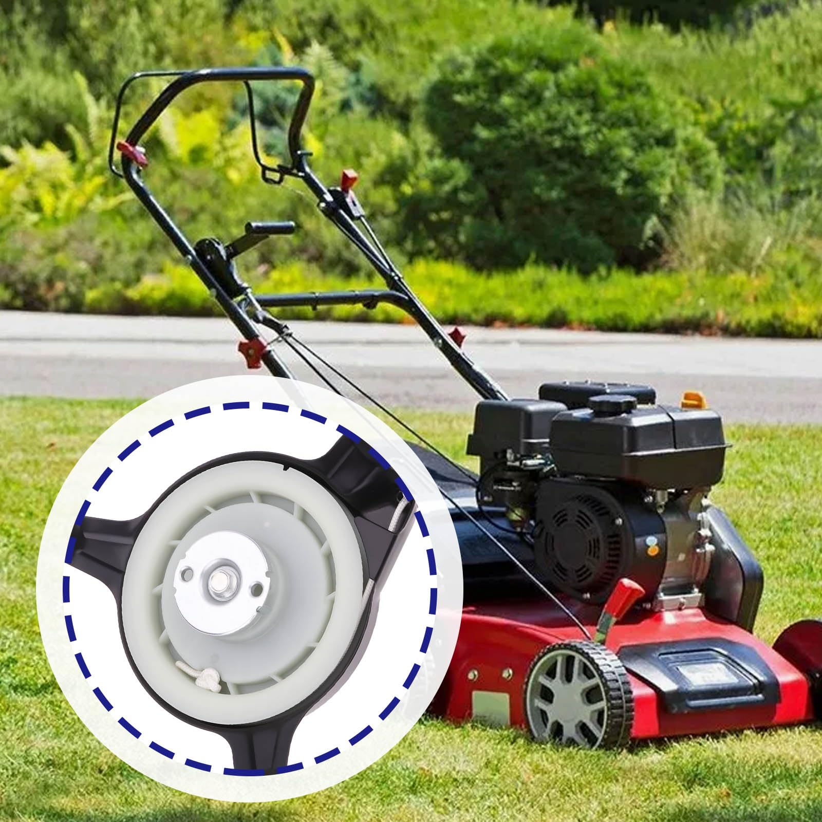 OTOTEC Ensemble de Remplacement de Lanceur à Tirette Compatible avec Einhell GC-PM 46S GC-PM 46/2 S HW-E Les Tondeuses à Gazon
