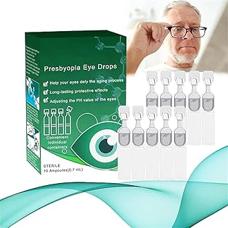 Seurico Presbyopia Eye Drops, Optivipro Presbyopia Eye Drops, Presbyopia Vision Restore Eye Drops, Relieve Eye Fatigue, Improve Vision, Anti-Fatigue Eye Drops, for Eye Care (1 Pcs)