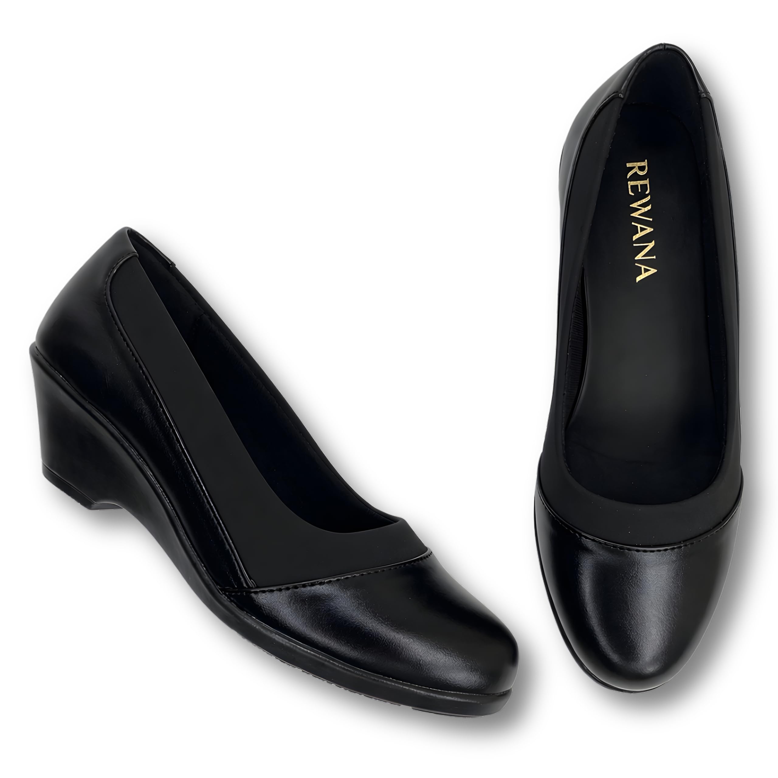 Soft Stylish Casual Flat Bellies Shoes.Womens Formal Belly Low Wedge Heel Slip-On Comfortable Office Festive Use Ballerinas-image-23