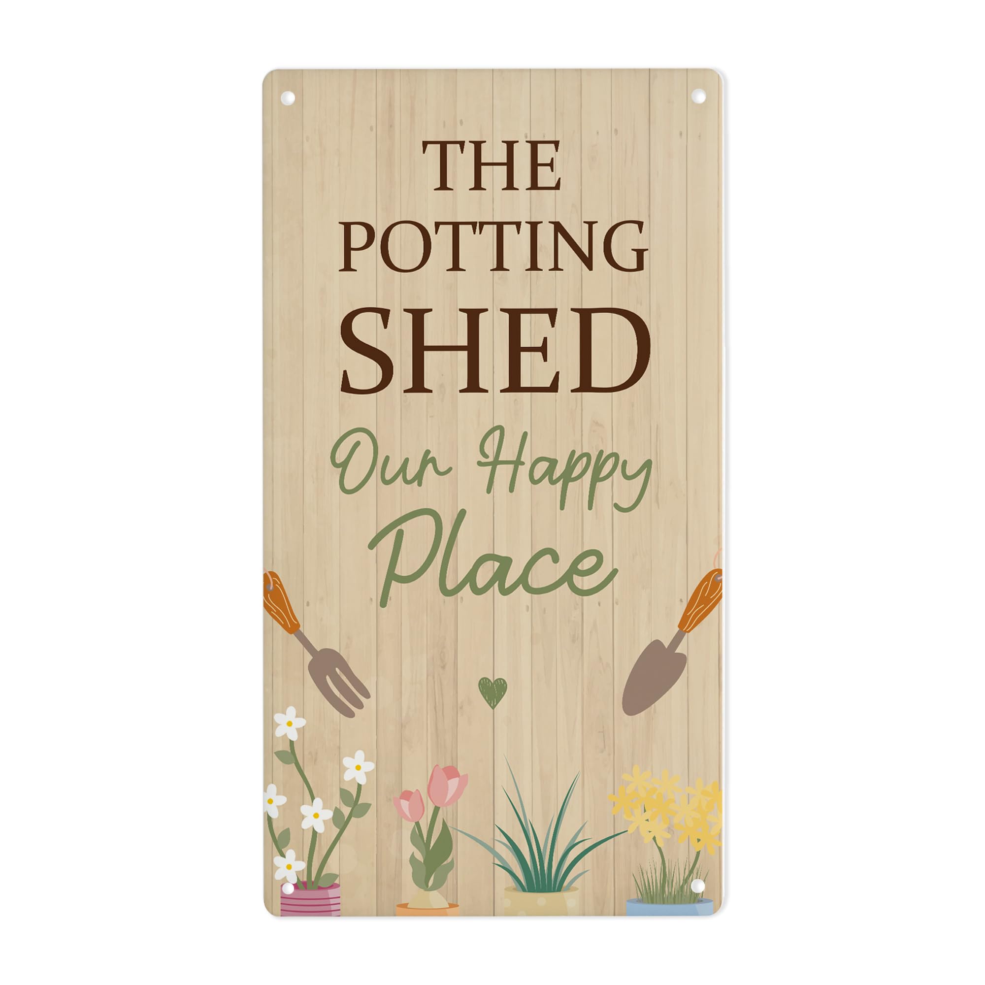 Red Ocean The Potting Shed Sign For Garden Summerhouse Greenhouse 22x12cm Acrylic Garden Sign For Outdoors Gifts Her Him Men Women Potting Shed Plaque Signs Outside