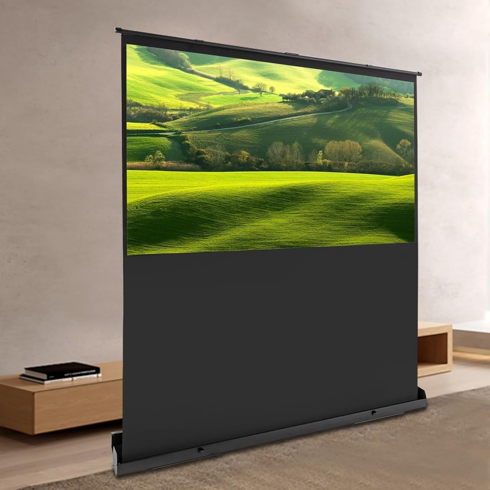 Toile Projection L'écran de projecteur Portable Tire vers Le Haut Camping vidéo cinéma Maison 4K et 8K HD