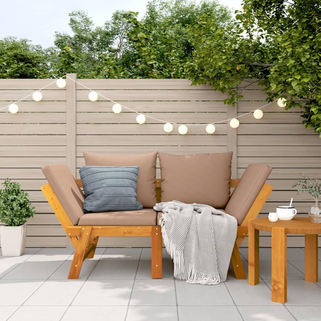 Banc de jardin en bois d'acacia Gecheer, l'excellence du mobilier