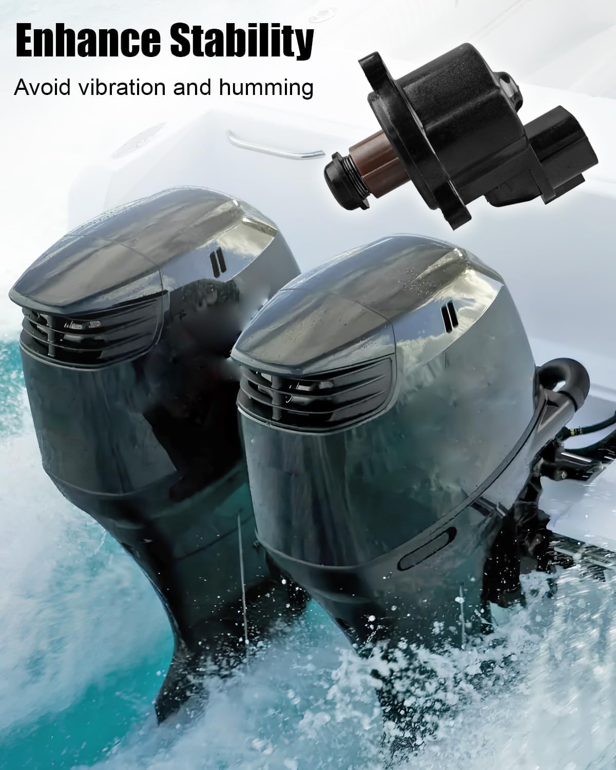 18137-93J00 Idle Air Control IAC Valve Compatible with Suzuki Outboard Motor 4T DF150 DF175 DF200 DF250 Replace 18137-93J01