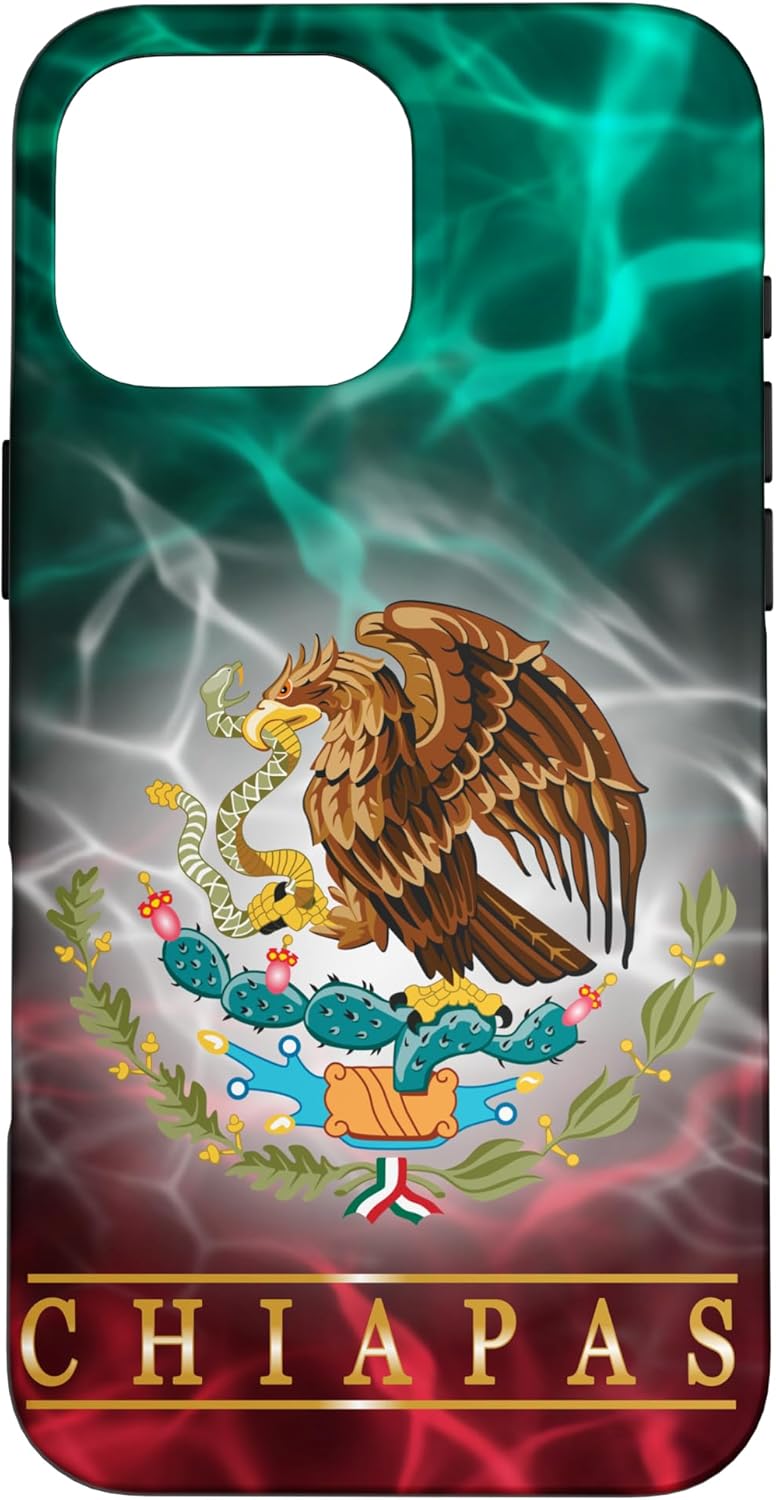 Chiapas Mexico Flag - Proud to Mexican Roots Case for iPhone 16 Pro Max