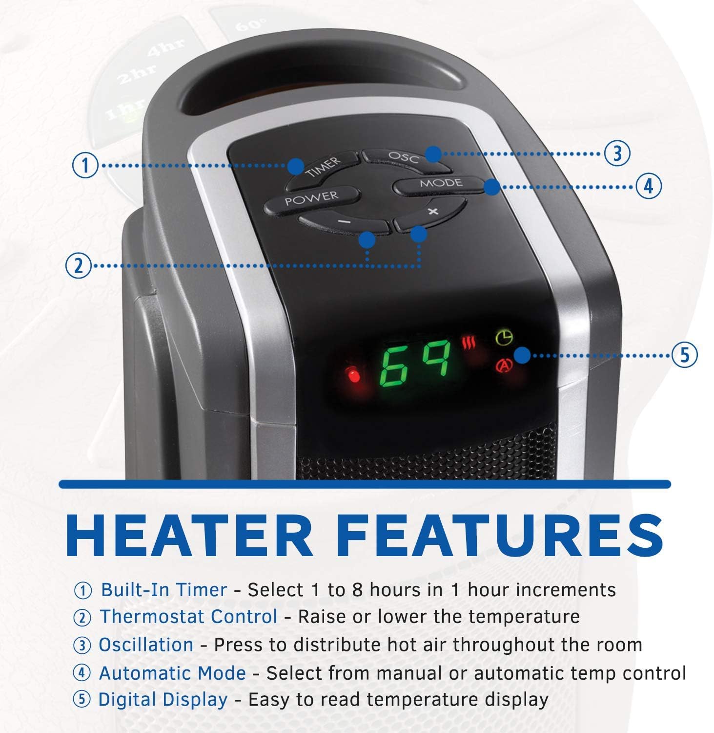 Nеw Arrіvаlѕ Lasko Ceramic Tower Space Heater with Logic Center Digital Remote Control-Features Built-in Timer and Oscillation, 7.3″L x 9.2″W x 29.75″H, Black 5572 Frее Shірріng 🛒 Lasko Ceramic Tower Space Heater with Logic Center Digital Remote Control-Features Built-in Timer and Oscillation, 7.3″L x 9.2″W x 29.75″H, Black 5572