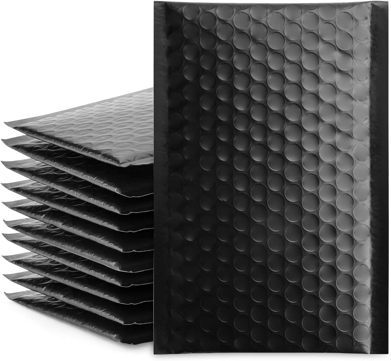 Fuxury Bubble Mailers, 4x8 Inch Black Bubble Envelopes