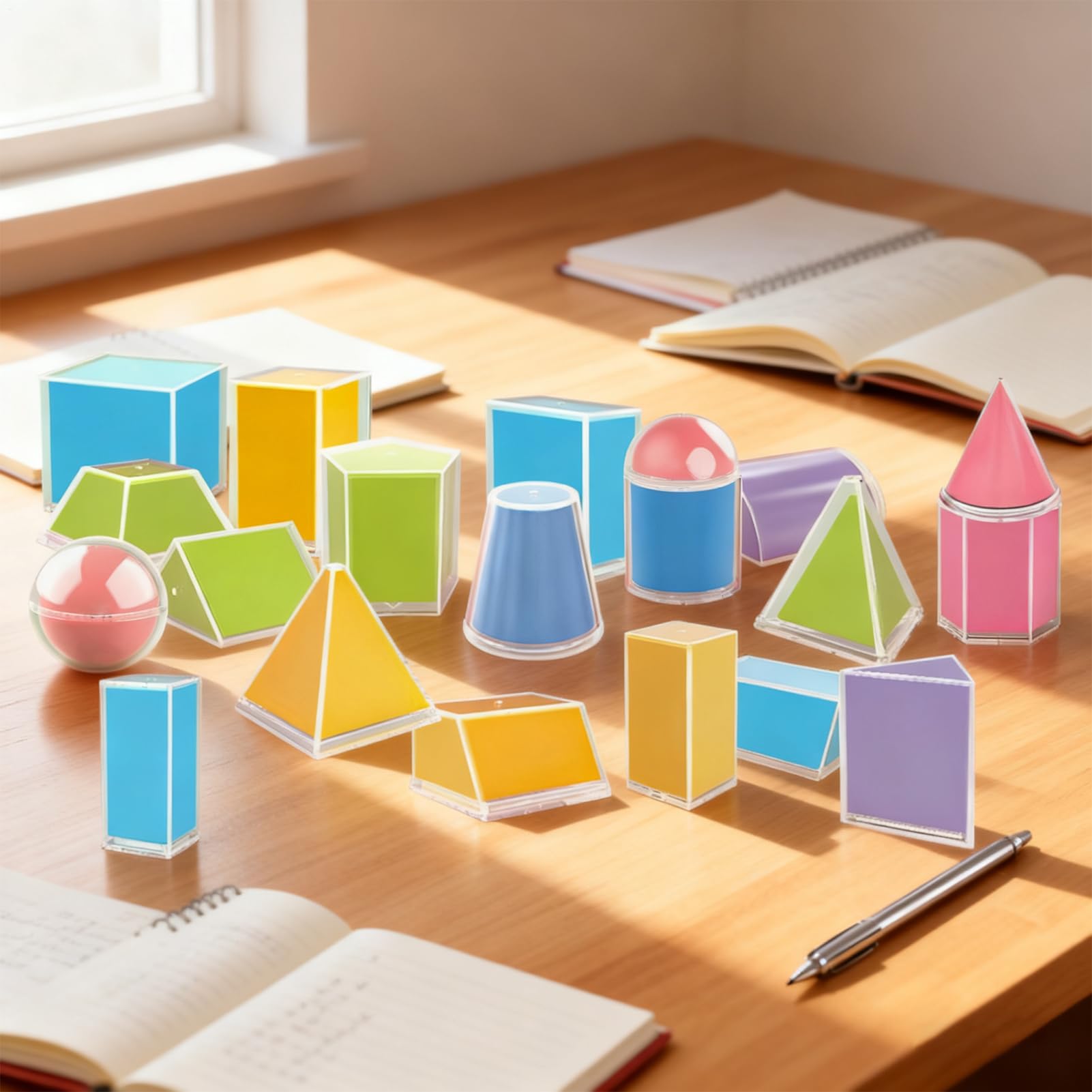 Geometrische Formen Schule 20-teiliges faltbares Perspektiv-Lernset