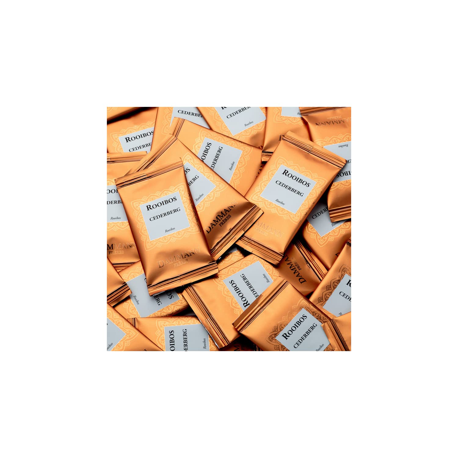 Dammann Frères® | Rooibos Sudafrica Tè Rosso | Rooibos Naturale Africa - 2 x 24 Filtri Bustine Singole | Infuso Rooibos Senza Caffeina