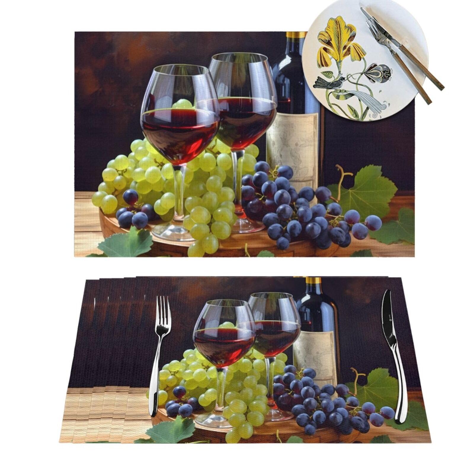 Set de table de salle à manger tressé pour vos repas conviviaux en terrasse