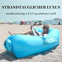 SHENKEY Vízálló Felfújható Lounger Hordozható Légulágy Kempinghez Strandhoz 2