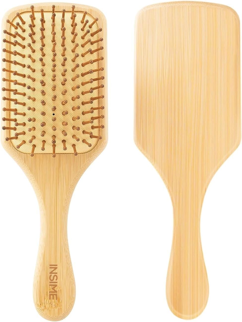Bamboo Hair Brush With Bristles.