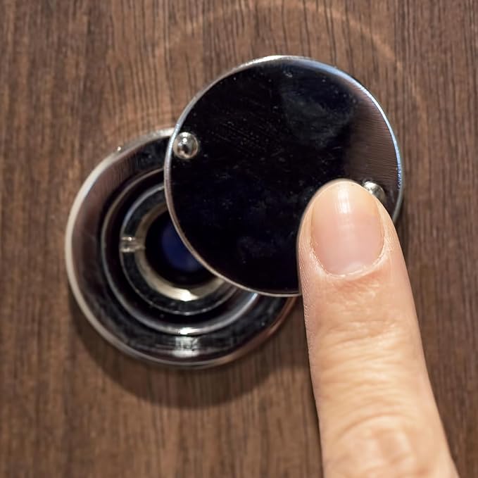 Mirilla para puerta PATIKIL con visor de privacidad blanco miniatura 6