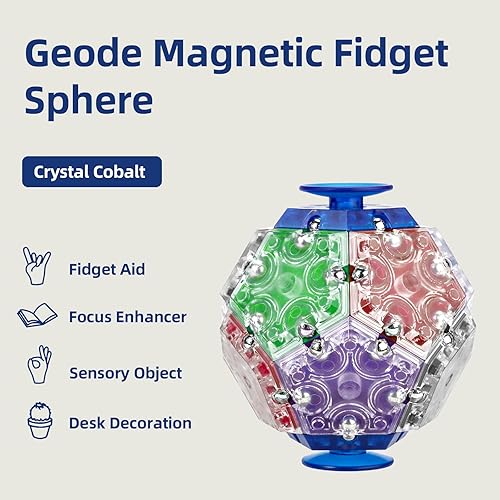 Miniatura 2 de Juego de 14 piezas magnéticas de esfera para la ansiedad, pentágonos, bloques de construcción, juguetes magnéticos para alivio del estrés, juguetes