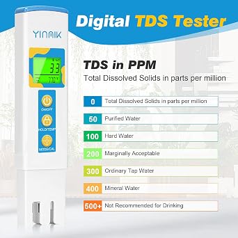 مجموعات اختبار التربة Yinmik ومقياس Tds Ec