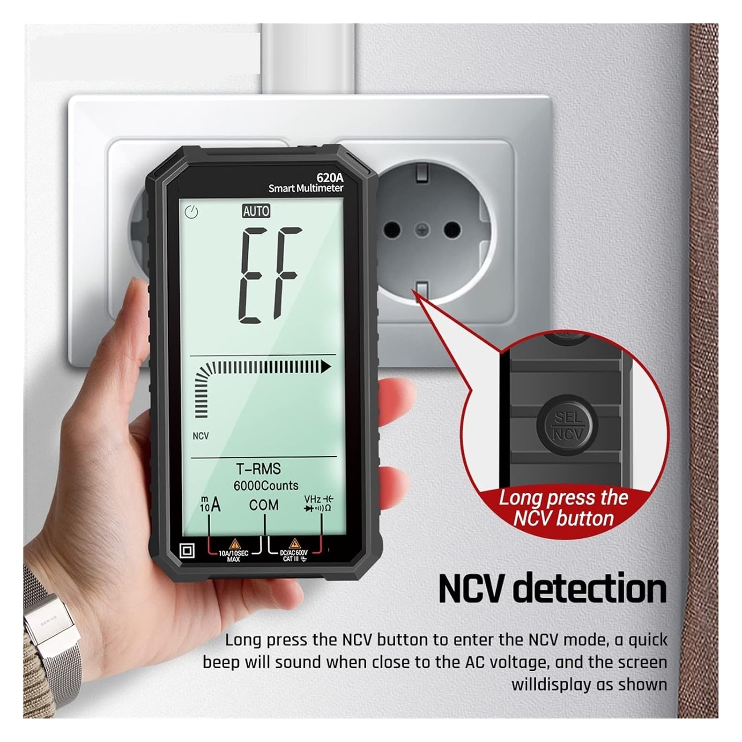 620A/赤デジタルマルチメーター・デジタルテスター・電気容量計温度計＋多種対応電池テスター ボタン電池、コイン電池、NCR18650Bも対応  620A AliExpress - カウントデジタルマルチメータースマートアンチバーン再充電 ANENG カウントデジタルスマートマルチメータ ...