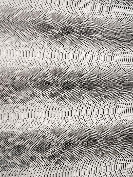 DuroLast™ Viper Sopythana Embossed Snake Skin Vinyl Leather Fabric by The Yard DIY Upholstery Accessories (Dark Green, Portrait)