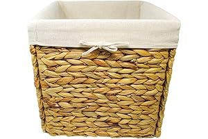 Fabric Basket Liners for 12" Square Baskets by Trademark Innovations