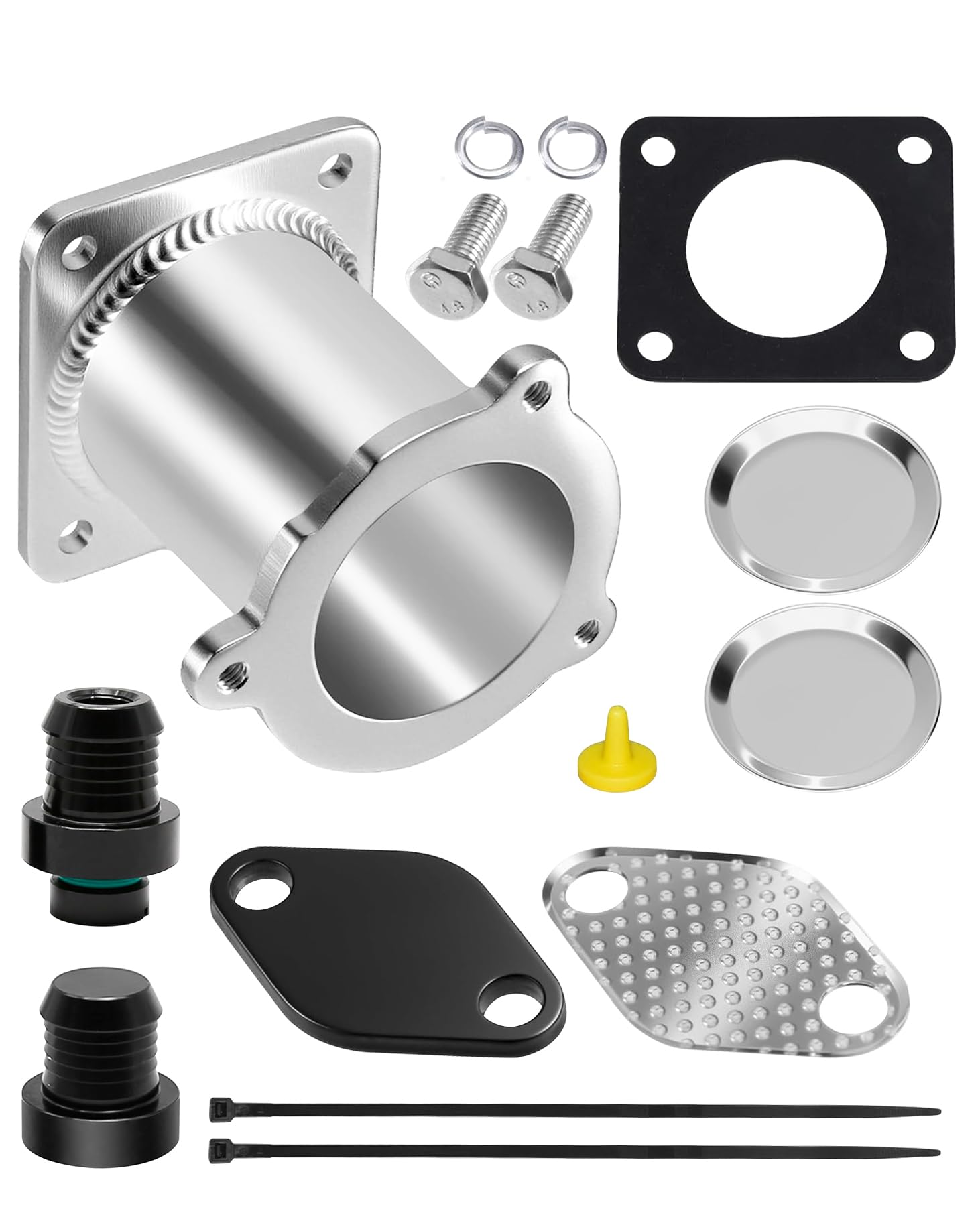Giftgem Egr Cooler Delete Kit For Bmw M47n2 M57n2 Diesel Engines, Delete Removal Replacement For E87 E90 E91 E92 E93 E60 E61 E83 E70, Replaces 11717804381 & 11717792077