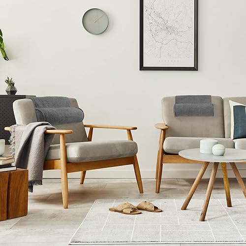 Miniatura 5 de Weysat Almohada para el cuello para silla reclinable, forro polar antideslizante, ajustable, soporte para el cuello, almohada para reposacabezas