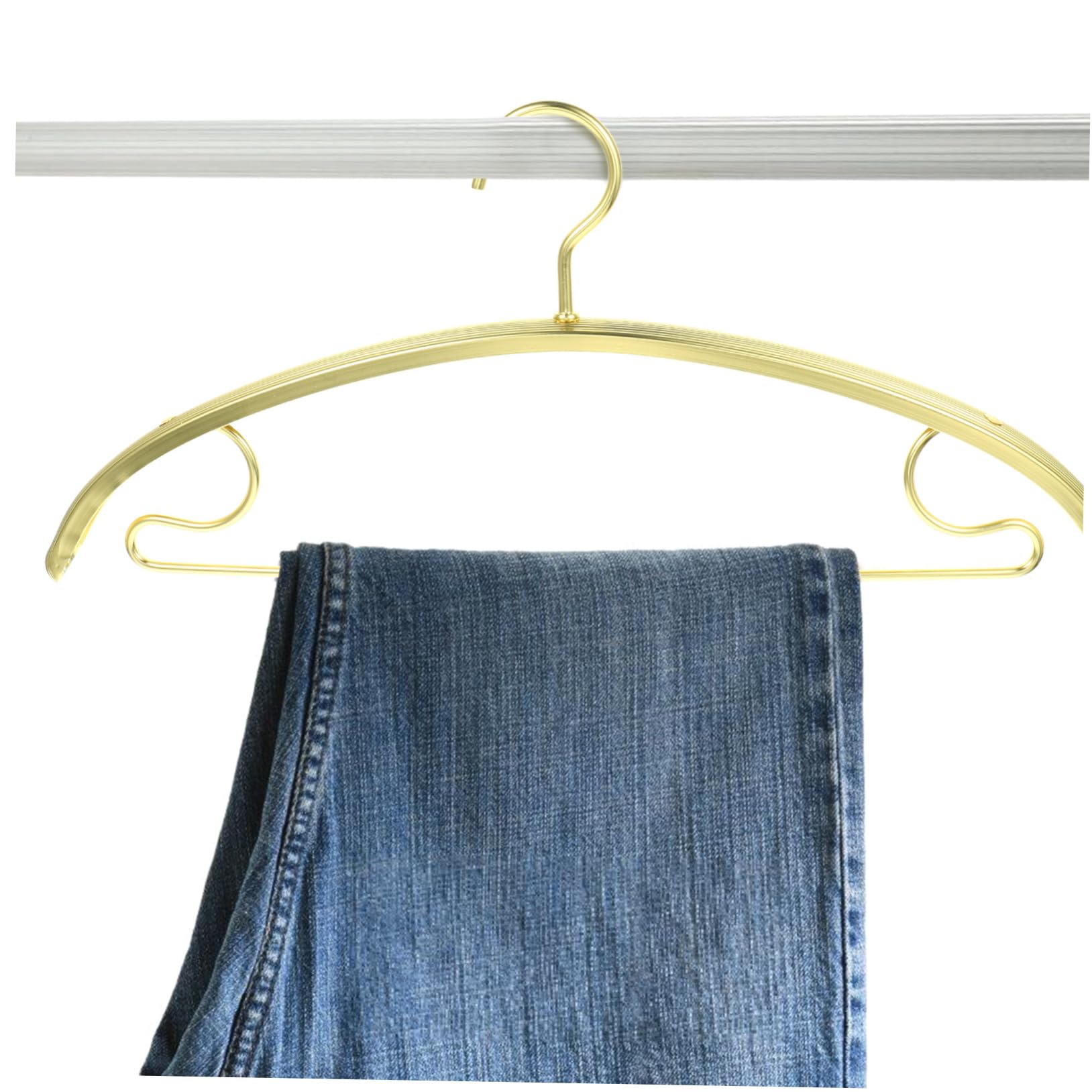 Hohopeti 5pezzi Grucce Per Vestiti Antiscivolo Grucce Per Armadio Multifunzionale Per Asciugare Pantaloni e Camicie Metalliche Salvaspazio Per Abiti e Sciarpe