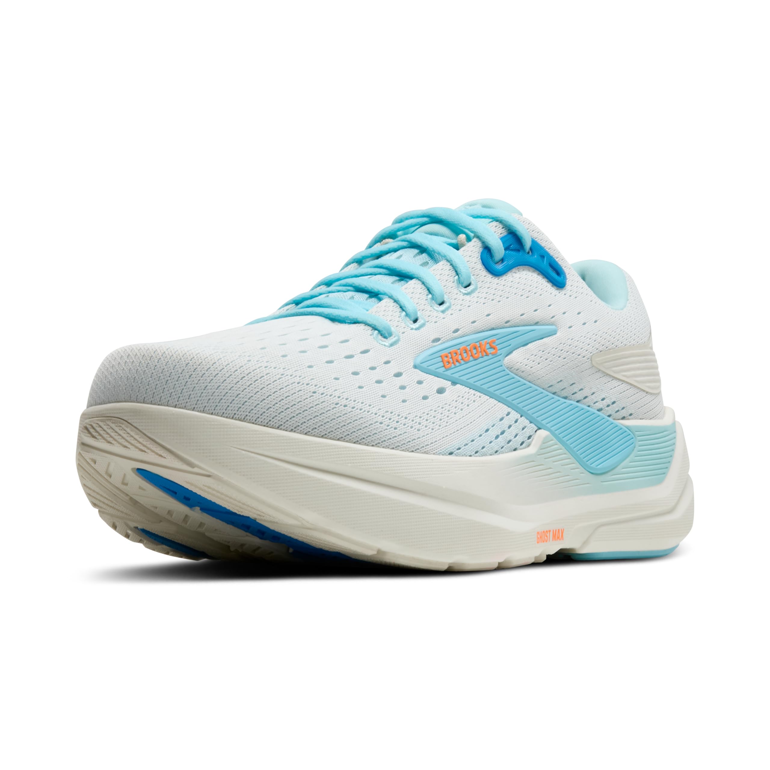 Brooks Herren Ghost Max 3 Neutral Lauf- & Walkingschuh, Bluewash/Zerstäuber/Orange, 42.5 EU