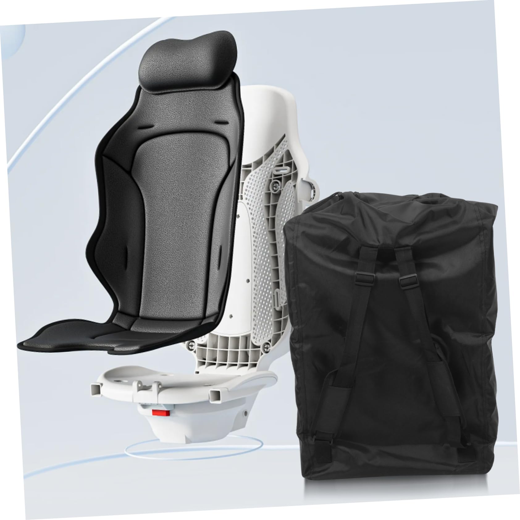 Borsa Da Viaggio Per Passeggino Organizer Per Aeroporto e Treno Confortevole e Spaziosa Include Tasca Frontale e Porta Bottiglia Per Famiglie