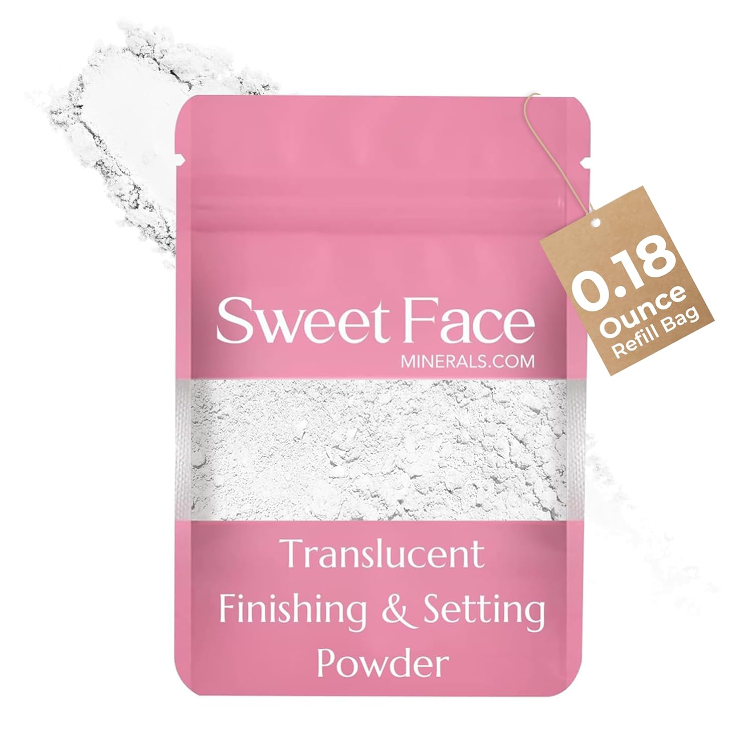 TRANSLUSCENT FINISHING BULK SETTING POWDER (1 Pound Refill Pouch) Mineral Makeup Matte Bare Face Loose Illuminating Oil Control Blurring Baking Powder Extends Wear Talc-Free Poreless Finish