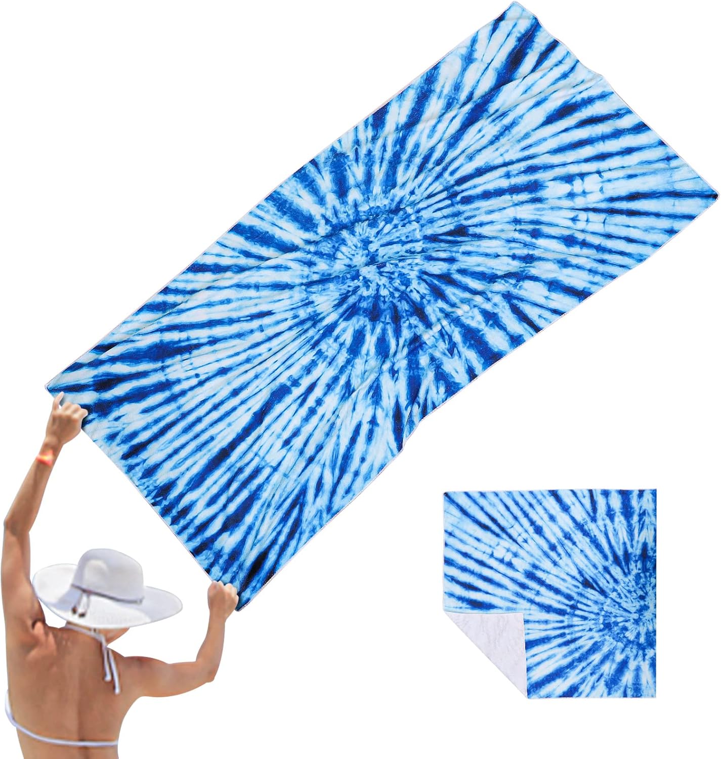 FANTESI Beach Towels Large Microfibre Beach Towel Quick Dry Beach Towel