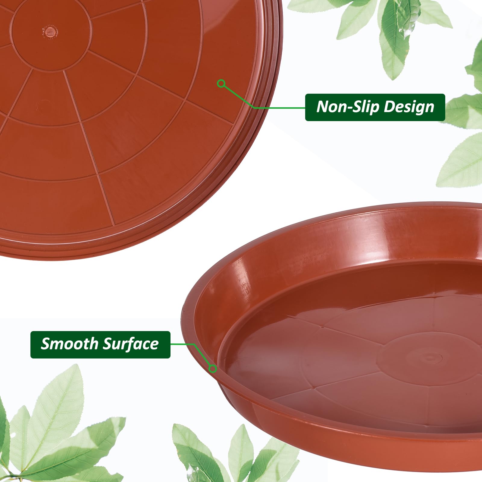 GREGICH Lot De 3 Soucoupes En Plastique De 17,8 Cm, épaisses De 15,2 Cm