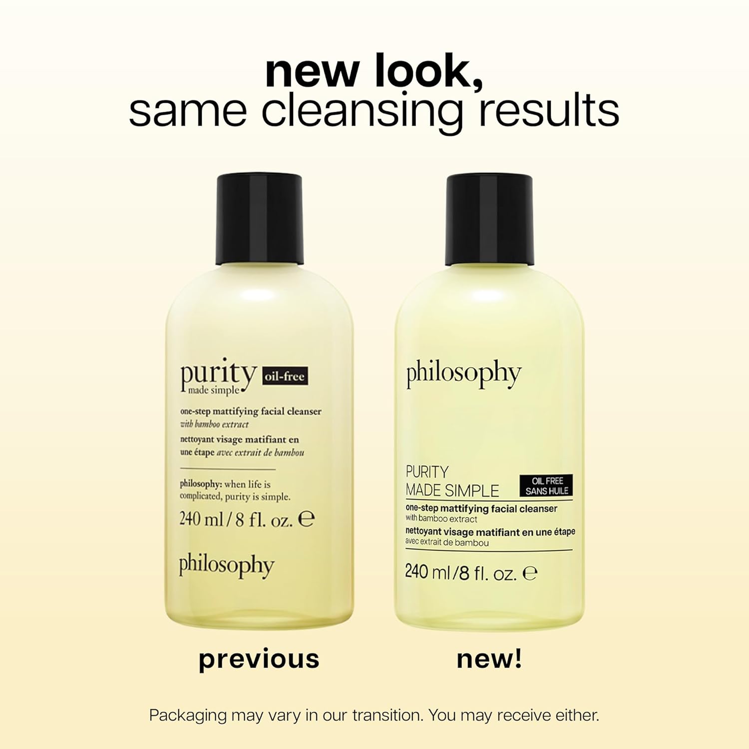 philosophy purity made simple one-step mattifying facial cleanser - with bamboo extract - oil-free formula gently removes makeup & dirt, leaving skin with a healthy, matte appearance - 8 fl oz - Image 9