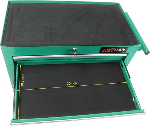 Miniatura 6 de Armario de herramientas con ruedas con 7 cajones, armario de almacenamiento de herramientas y organizador de caja de herramientas para garaje,