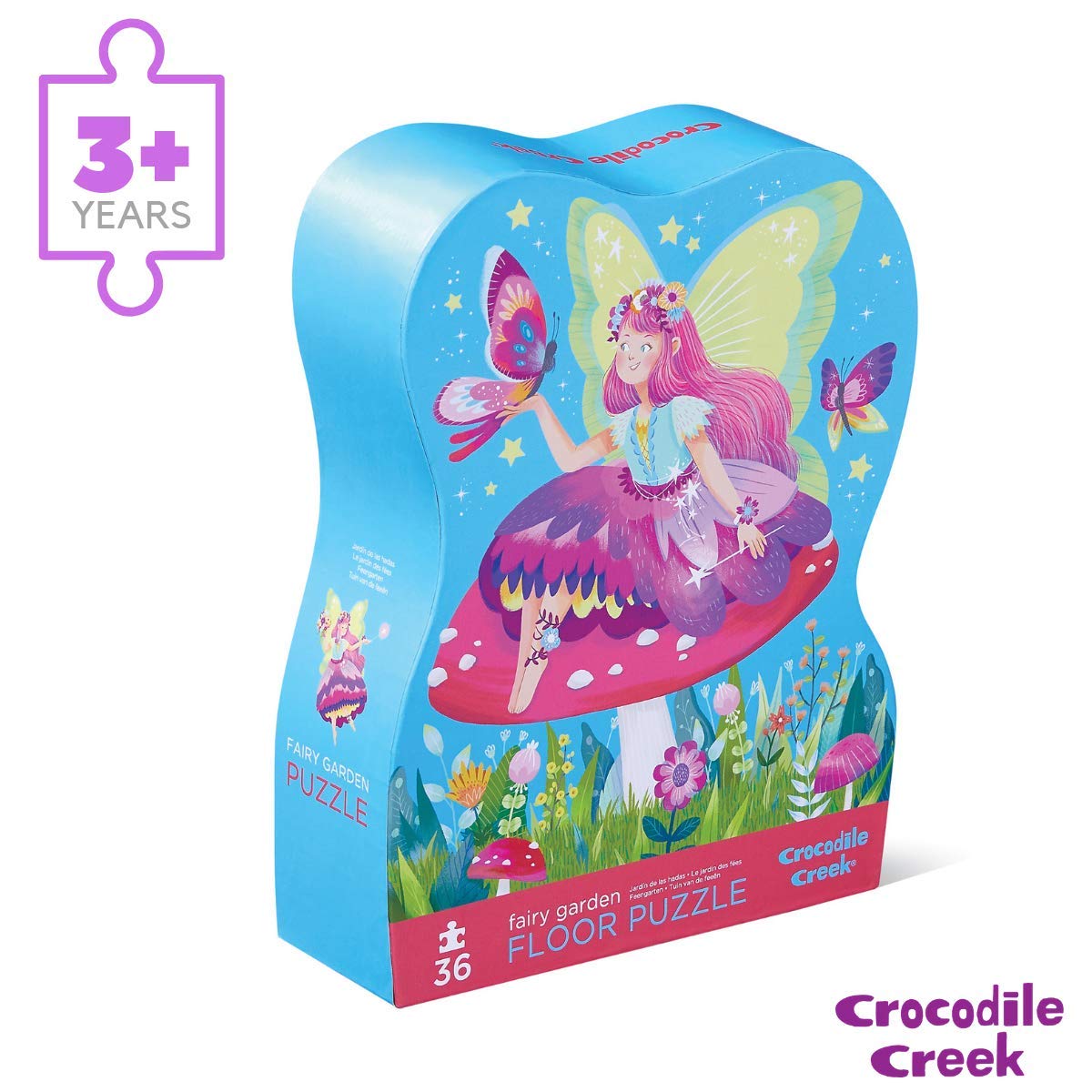 Amazon.com: Crocodile Creek, Puzzle Shaped Box Floor Fairy Garden