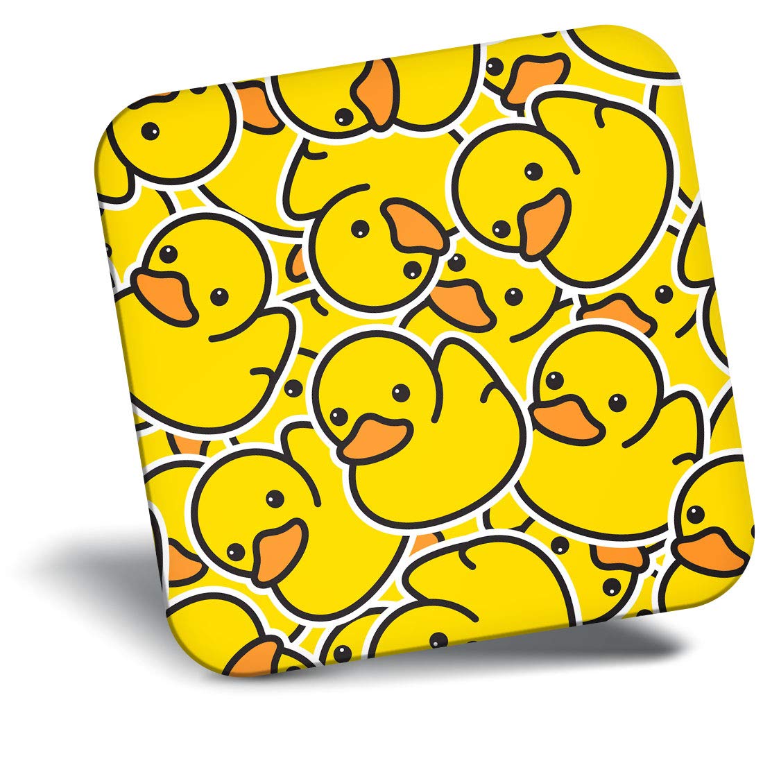 Destination Vinyl Ltd Yellow Fridge Magnet - Rubber Ducks Duckling 2078