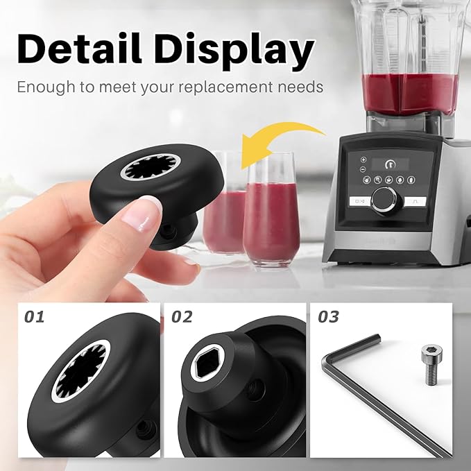 Juego de 5 Acoplamientos para Licuadora Vitamix con Llave Allen miniatura 5