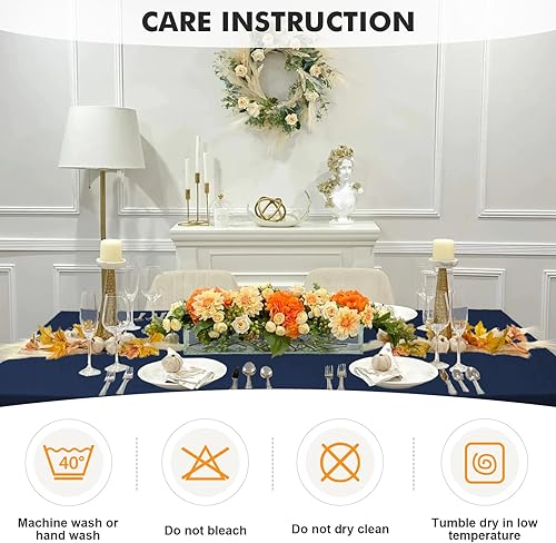 Miniatura 6 de SEPARO - Mantel rectangular de elastano de 4 6 y 8pies sin arrugas para fiestas DJ exposiciones comerciales banquetes bodas y cócteles