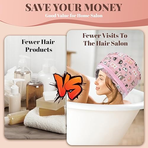 Miniatura 6 de Electric Hair Steamer Cap for Deep Conditioning 3 Mode Temperature Control Heat Cap Thermal Electric Heating Cap for Home Hair Care Treatment Soft