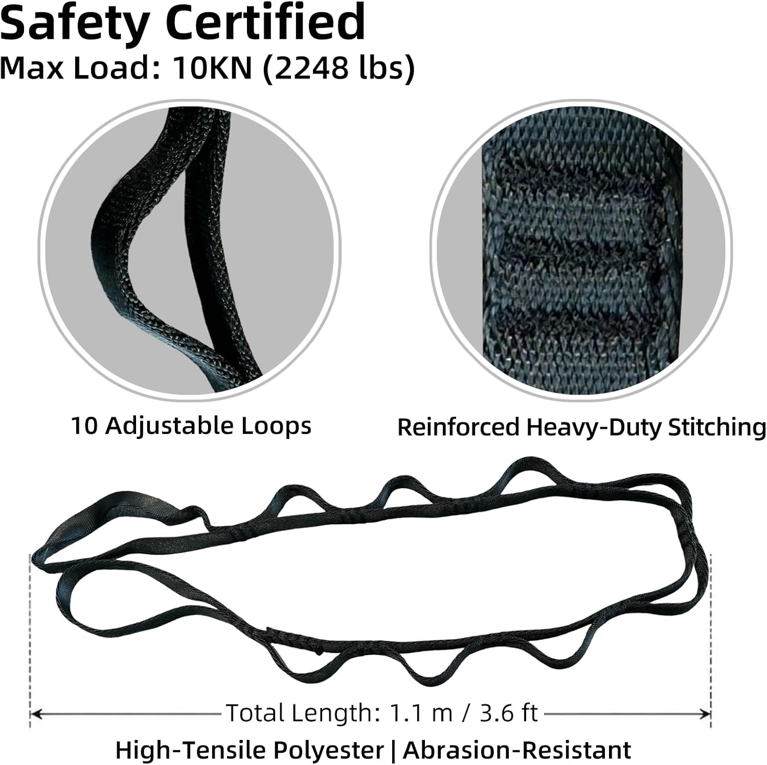 Aerial Rigging Hardware Accessories Kit, Heavy Duty Daisy Chains O‑Slings & Screw‑Lock Carabiners, SGS CE Certified for Aerial Yoga Hammock, Lyra Hoop, Silks, Trapeze & Suspended Fitness Equipment