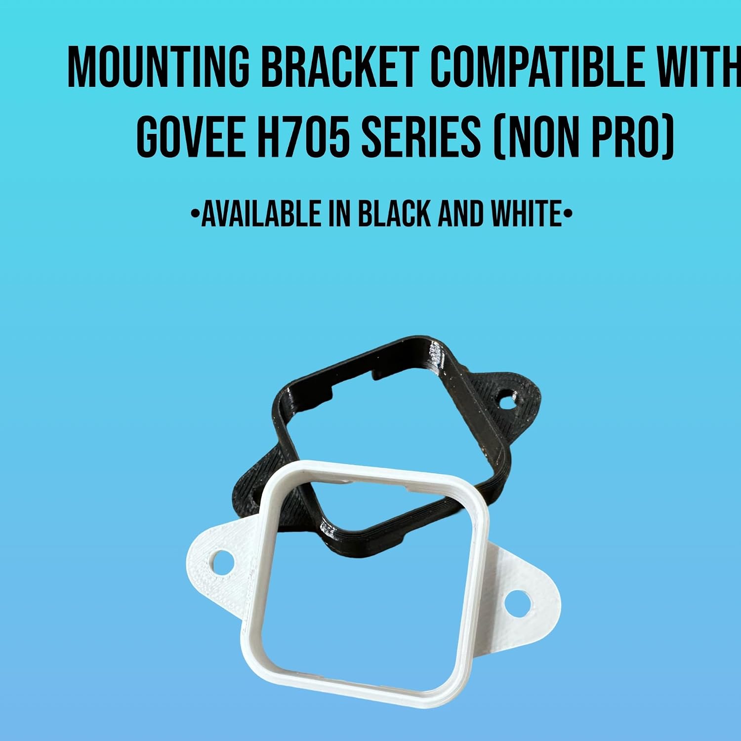 Outdoor Light Mounting Brackets, Non-Pro Version, 38 Pack, Compatible with Govee H705, PETG Made in USA (White)