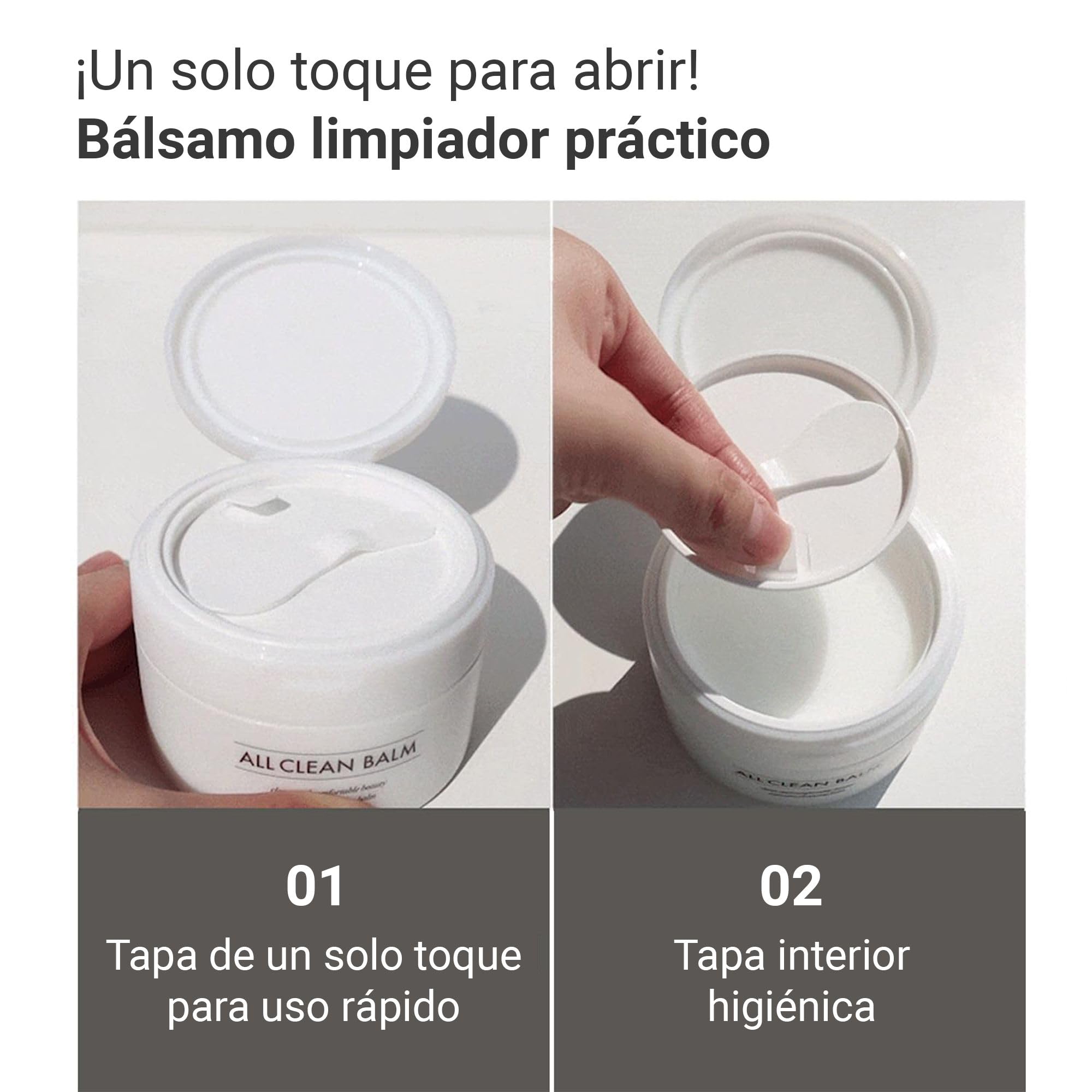 HEIMISH All Clean Balm 4.0fl.oz/120ml - Bálsamo limpiador multiusos | Desmaquillador, lavado facial, cuidado de poros, cuidado de puntos negros, humectante | Aceite aromático natural