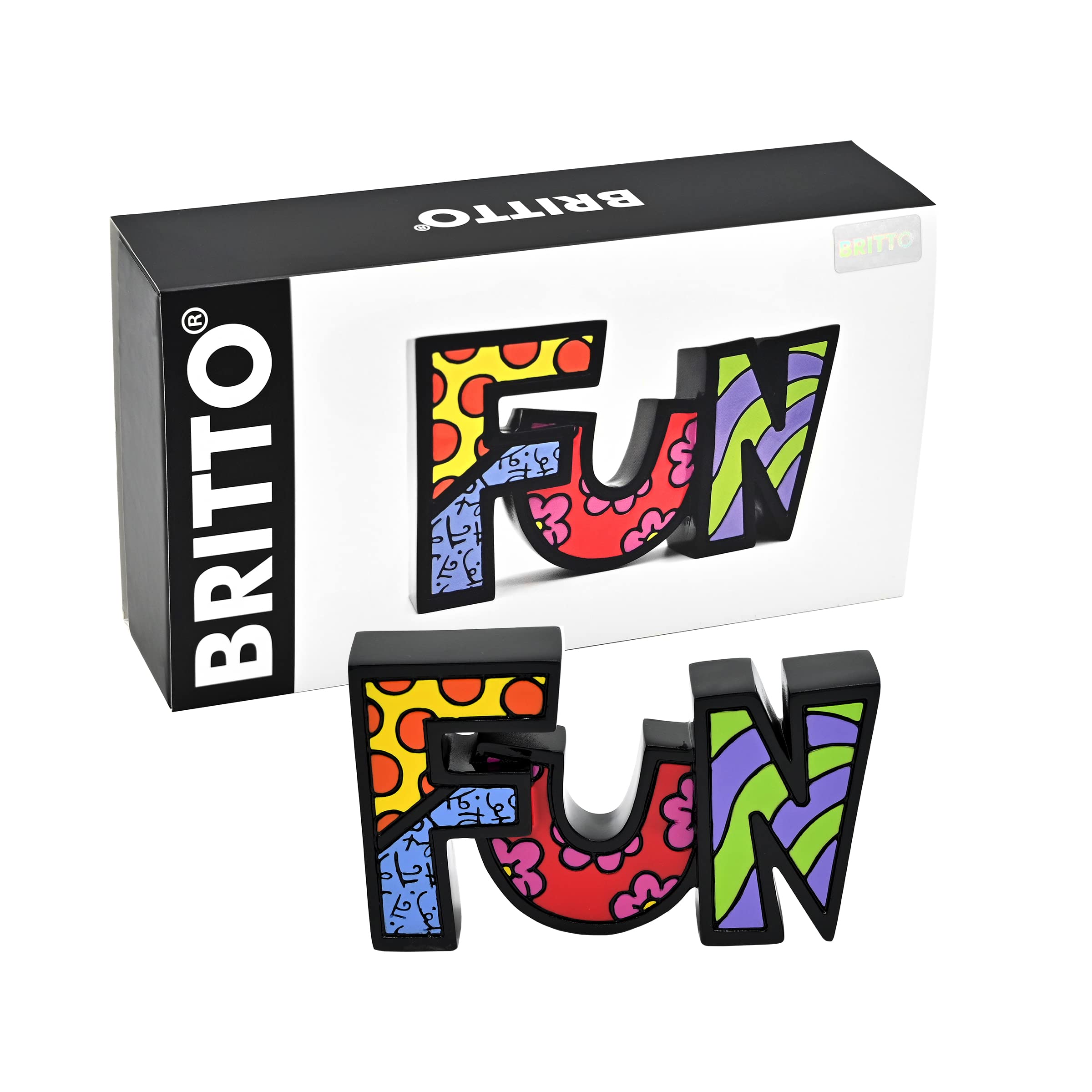 Amazon.com: Britto Collectible Word Figurine - Colorful Pop Art 3D