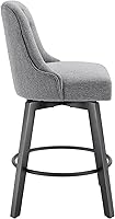 Vista 8 de Counter Height Swivel Barstools with Back,26" H Seat Height Upholstered Bar Stools for Kitchen Island,Set of 2,Grey Fabric
