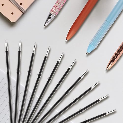 Miniatura 4 de WY WENYUAN 30 repuestos de bolígrafo de tinta, repuestos de bolígrafos reemplazables, repuestos de tinta negra de 0.039 in, 4.3 pulgadas4.3 in,